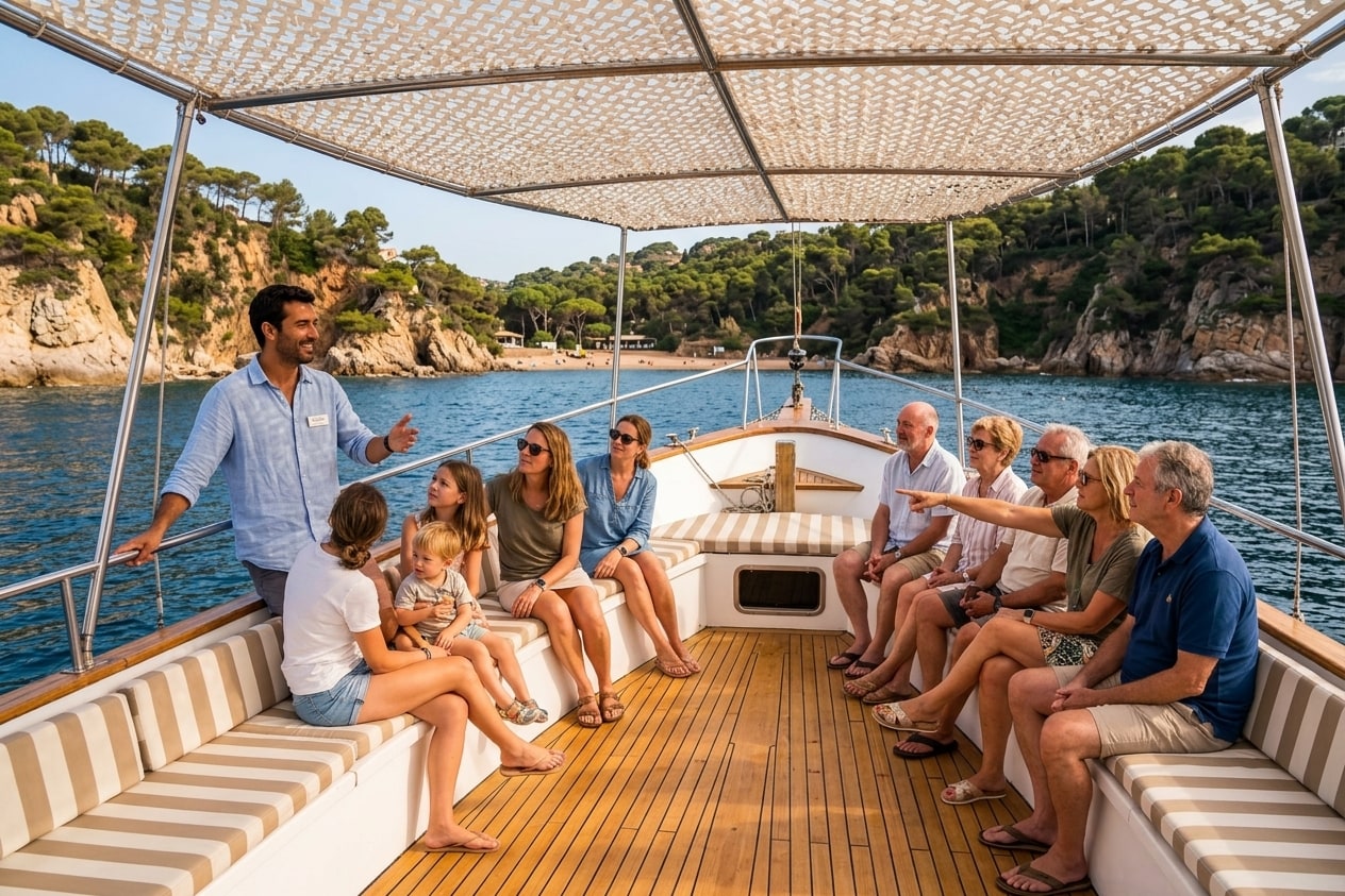 Animación bilingüe a bordo del Atlantis frente a la Costa Brava